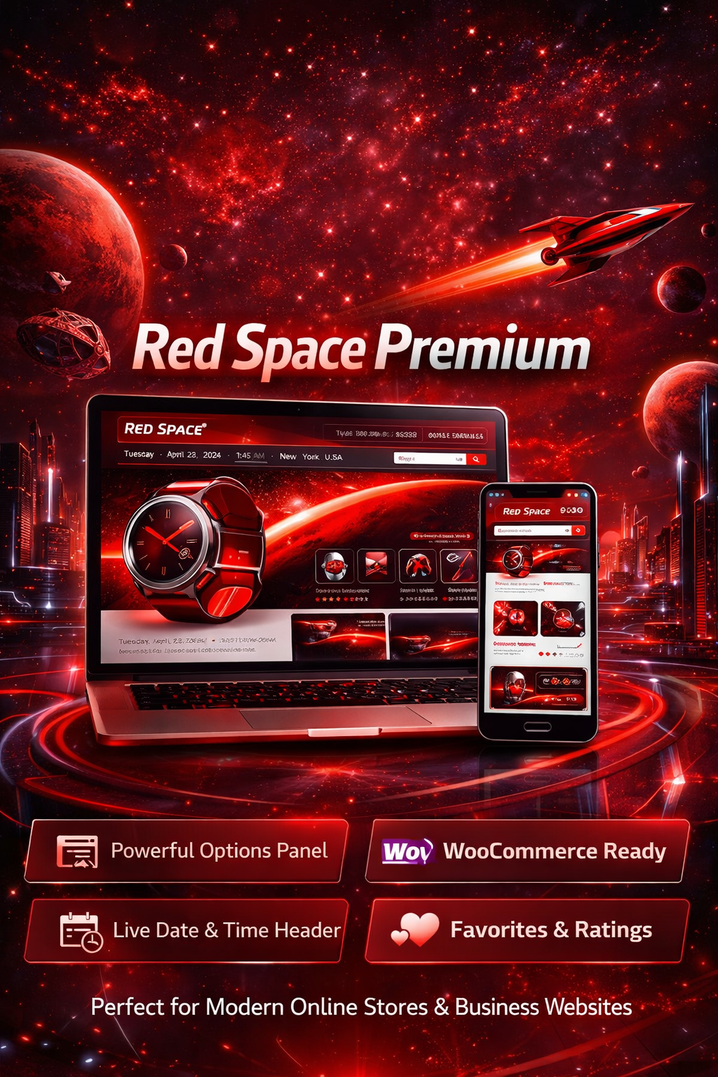theme red premium